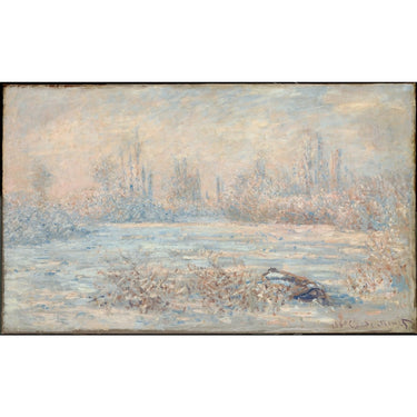 Peinture Neige Monet Le Givre